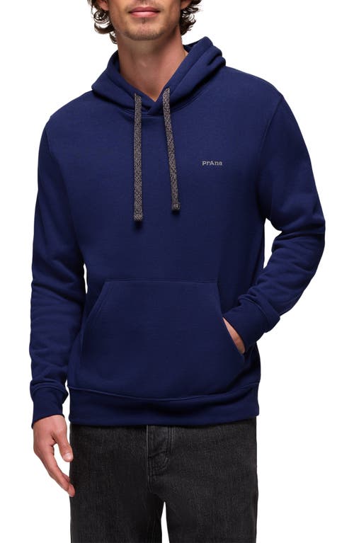 Prana Fleece Hoodie In Blue