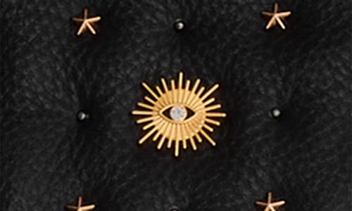 Rebecca Minkoff Edie Large Shoulder Bag With Evil Eye Studs In Black