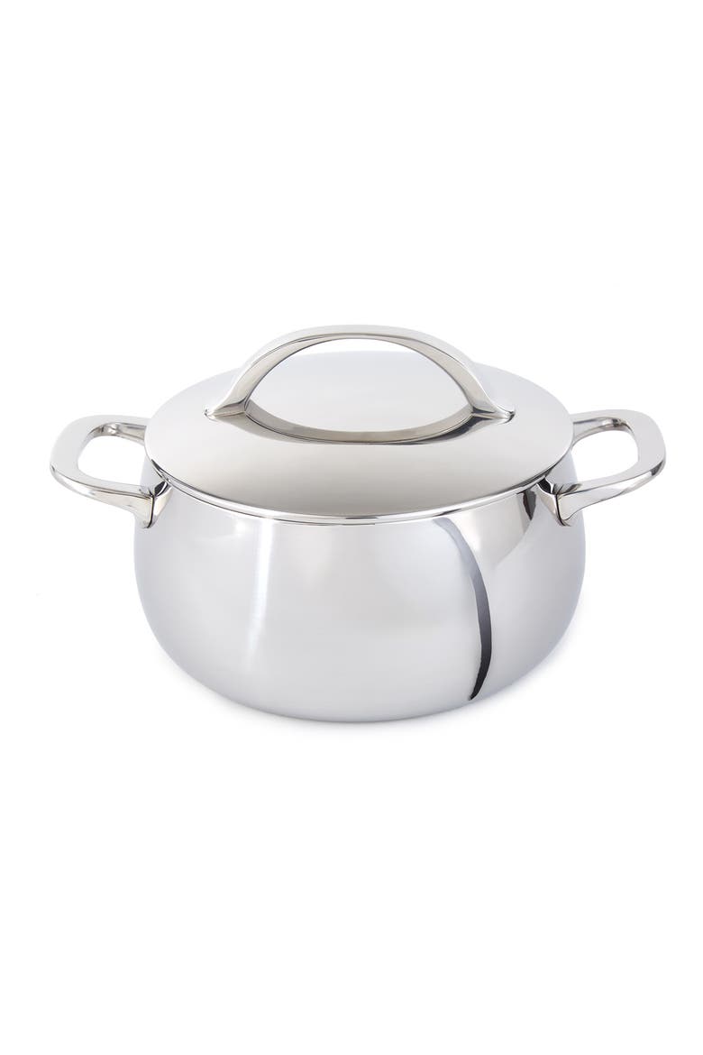 Belly Tri-Ply Stainless Steel Stockpot, Main, color, STELLAR
