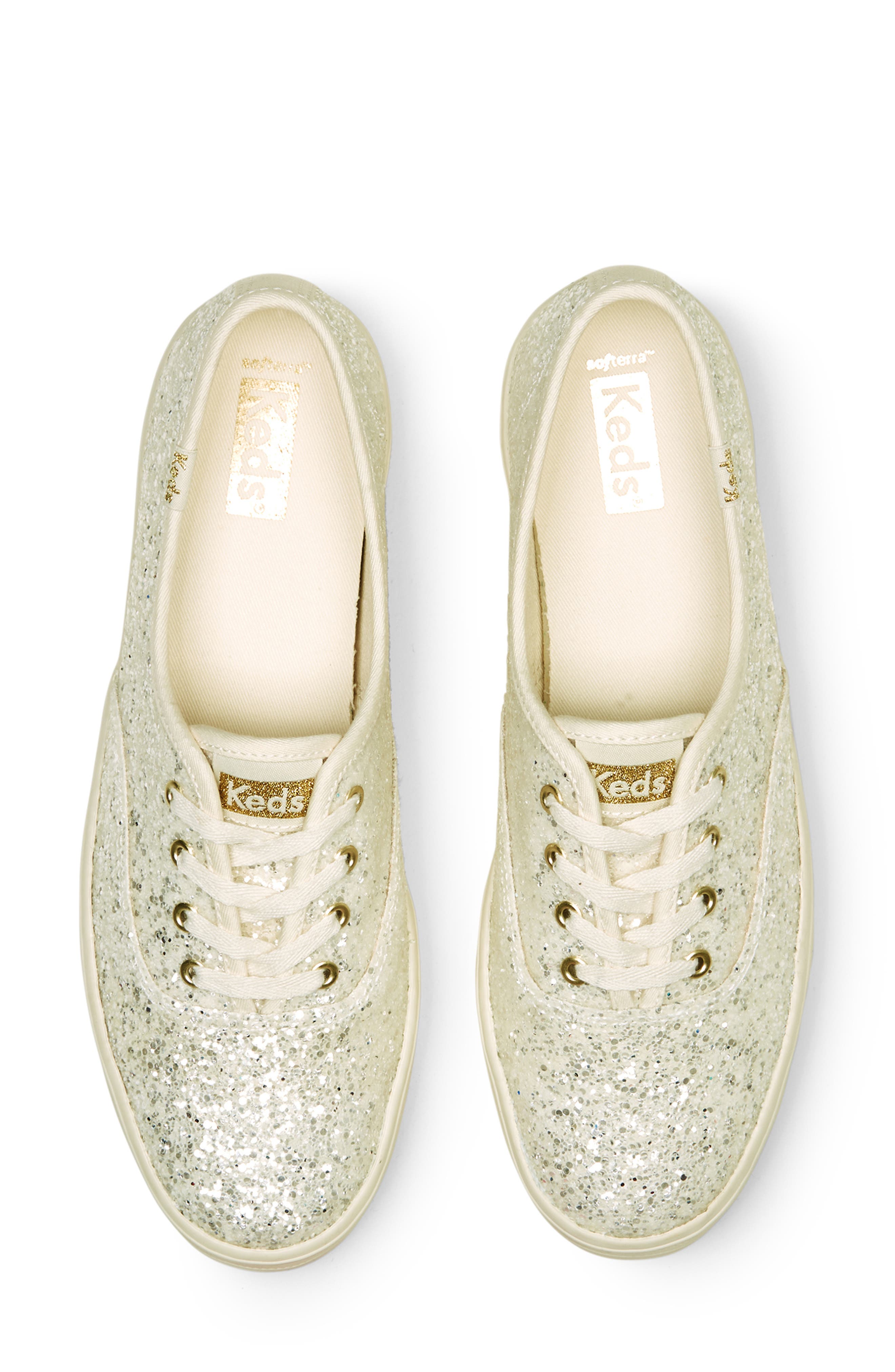 Keds<sup>®</sup> The Platform Glitter Sneaker, Alternate, color, 