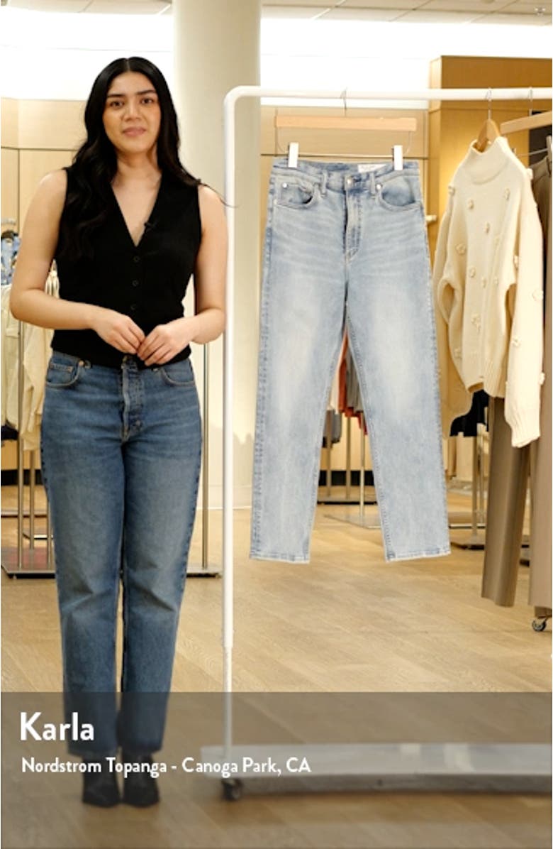 Wren Slim Fit High Waist Ankle Crop Jeans, sales video thumbnail