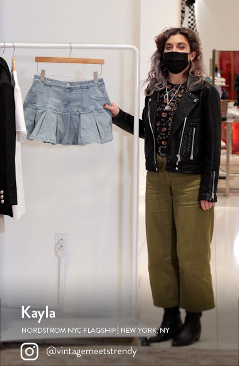 Diva Stretch Denim Miniskirt, sales video thumbnail