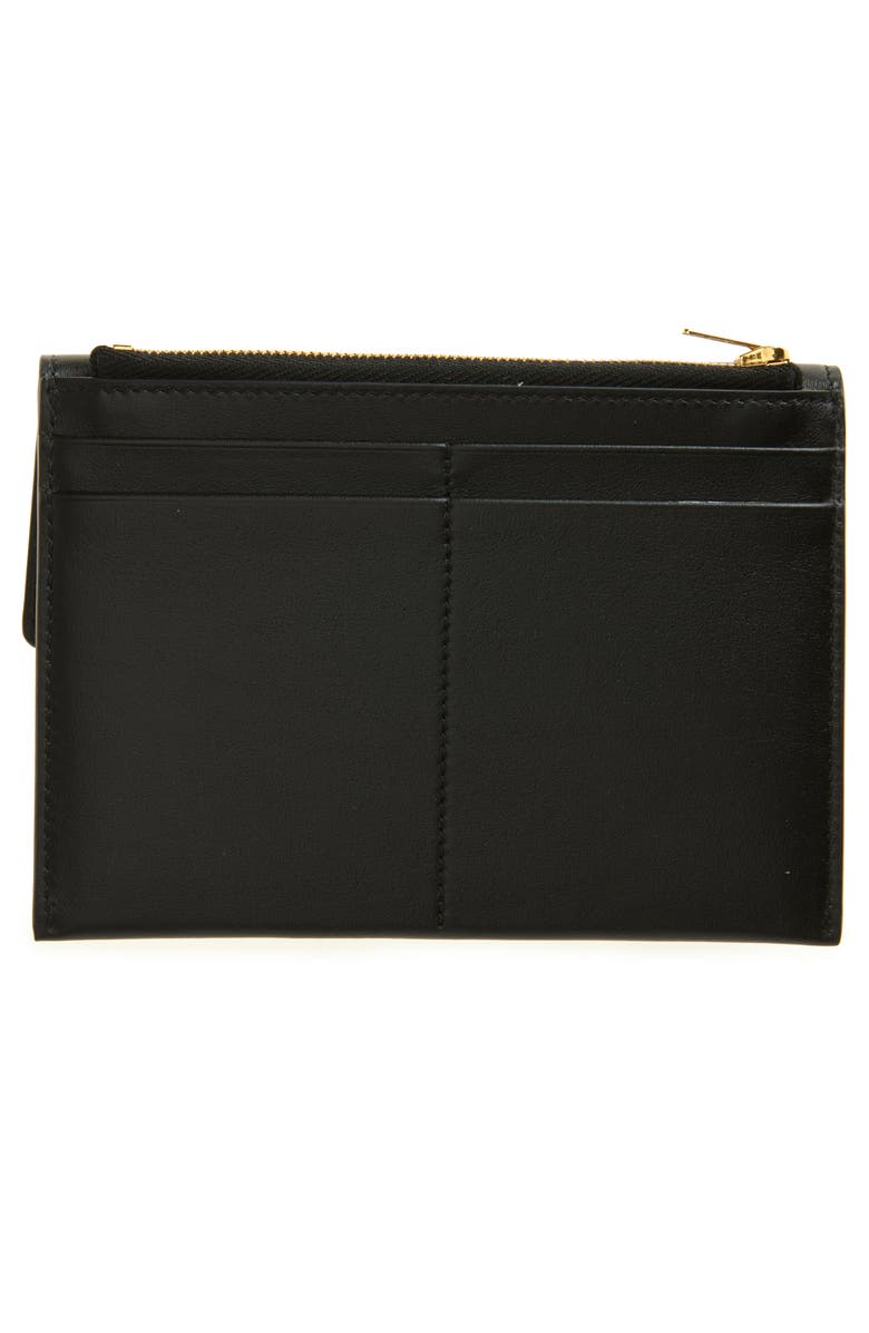 Balenciaga Rodeo Leather Card Case, Alternate, color, 1000 Black