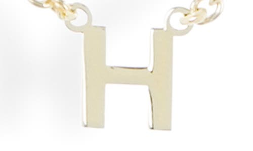 Meshmerise Diamond Initial Charm Necklace In Gold