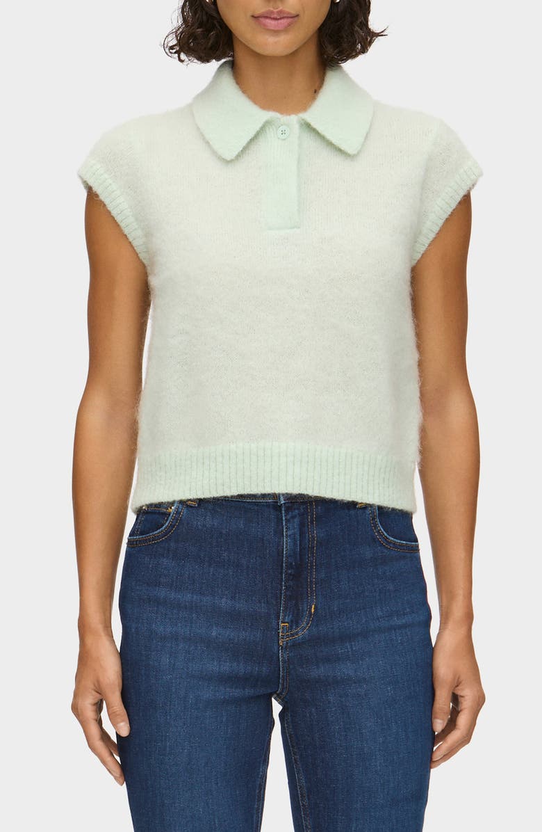 ALIGNE Lexi Polo Sweater, Alternate, color, Mint