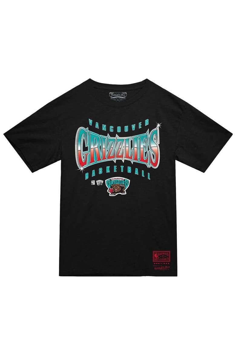 Men's Mitchell & Ness  Black Vancouver Grizzlies Worldwide Collection Glow Up T-Shirt, Alternate, color, Black