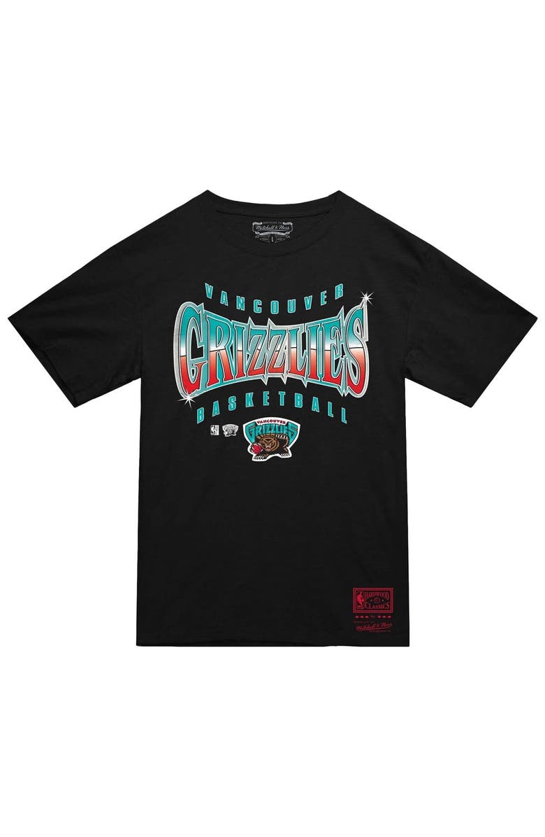 Mitchell & Ness Men's Mitchell & Ness Black Vancouver Grizzlies Worldwide Collection Glow Up T-Shirt, Alternate, color, Black