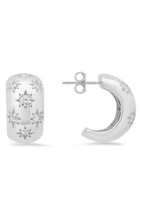 Chunky Celestial Hoop Earrings
