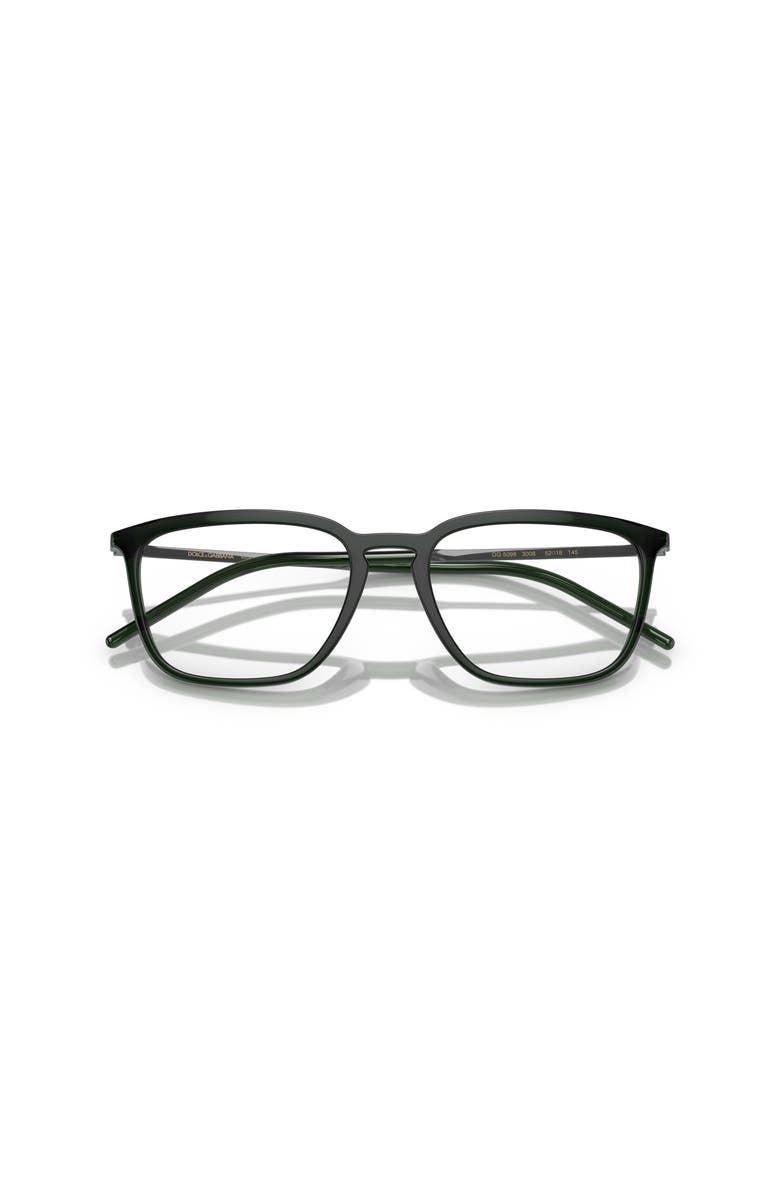 Dolce&Gabbana 54mm Square optical glasses, Alternate, color, Green