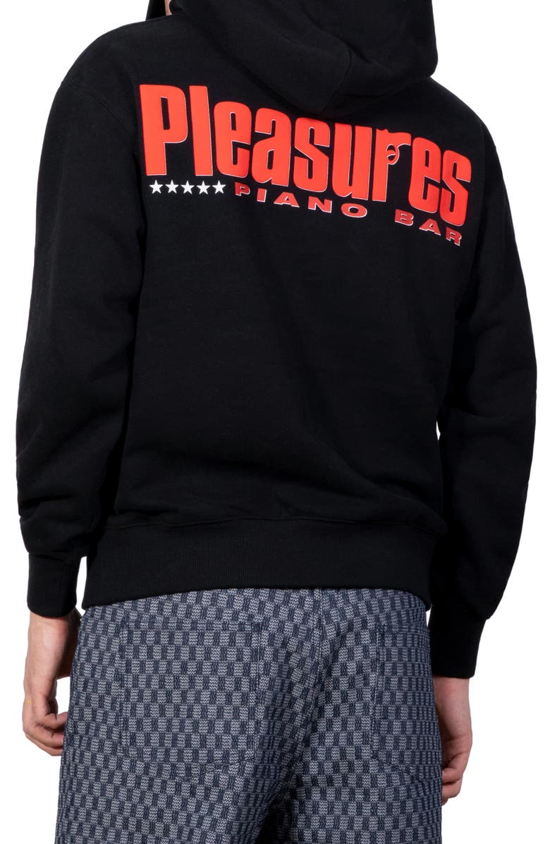 PLEASURES Piano Bar Pullover Hoodie, Alternate, color, Black
