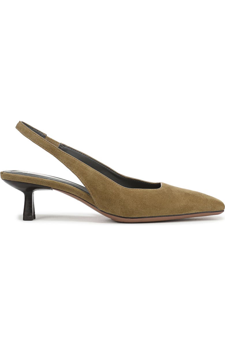 SARTO by Franco Sarto Raven Slingback Kitten Heel Pump, Alternate, color, Moss Green