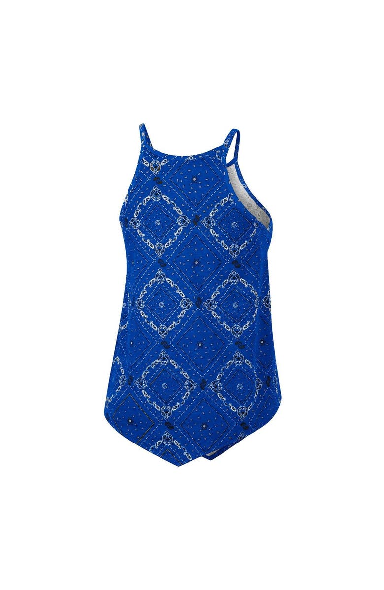 COLOSSEUM X WRANGLER Women's Colosseum x Wrangler Royal Florida Gators Bandana Tank Top, Alternate, color, 