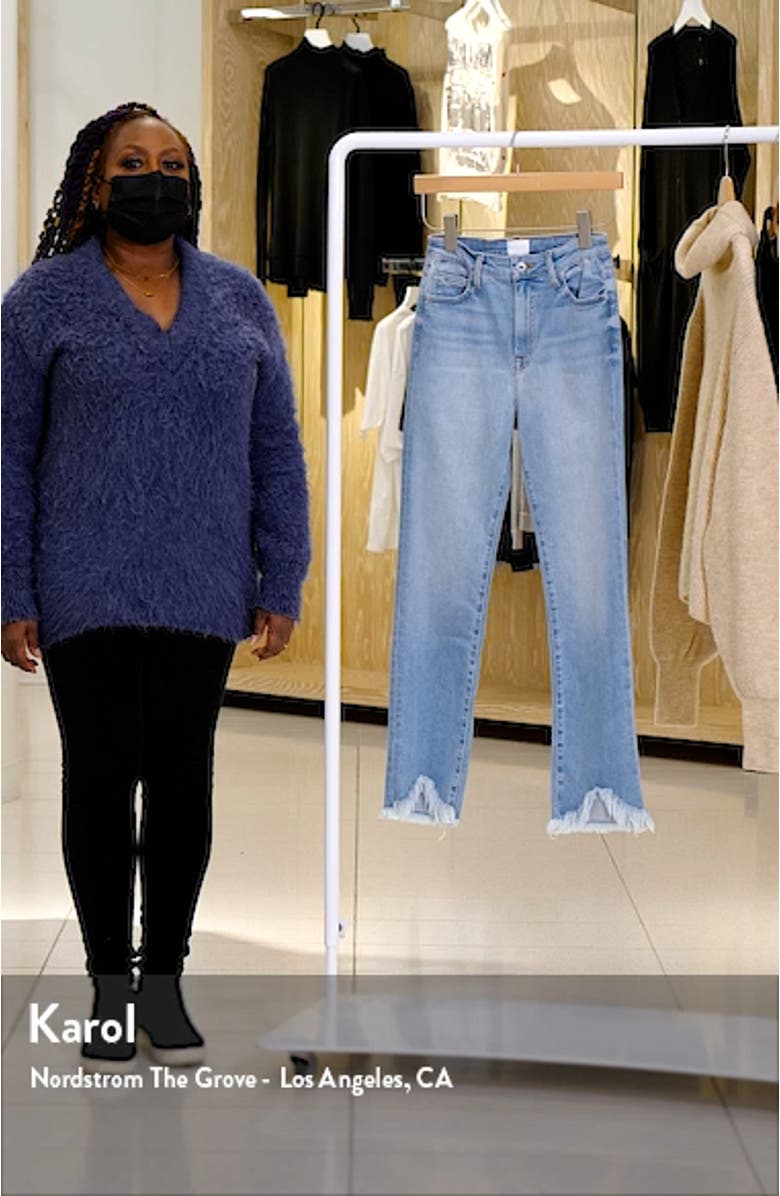Jonathan Simkhai Standard River Organic Cotton Blend High Waist Straight Leg Jeans, sales video thumbnail