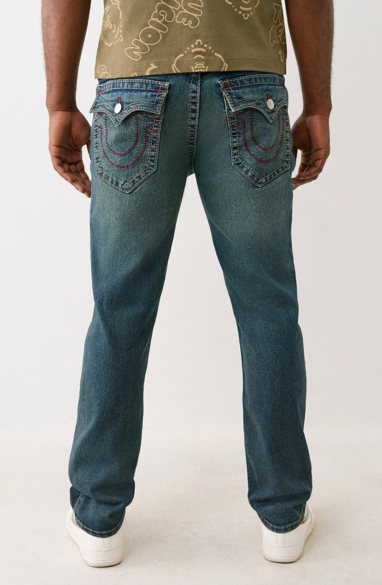 True Religion Geno Flap Pocket Slim Fit Jeans, Alternate, color, Medium Steamy