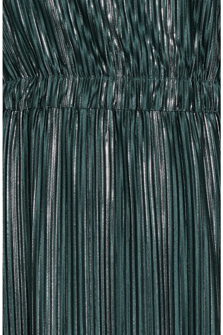 Pontee One Shoulder Pleated Maxi Dress, Alternate, color, GREEN