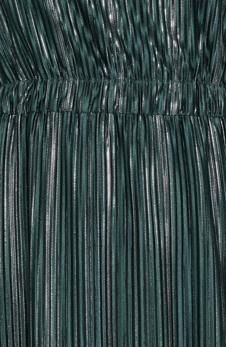 Petal & Pup Pontee One Shoulder Pleated Maxi Dress, Alternate, color, Green