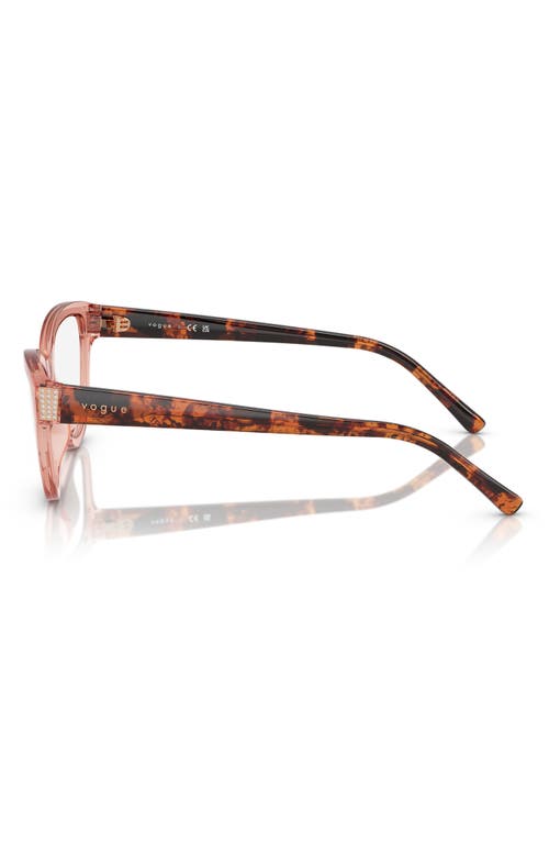 Vogue 52mm Cat Eye Optical Glasses In Pink