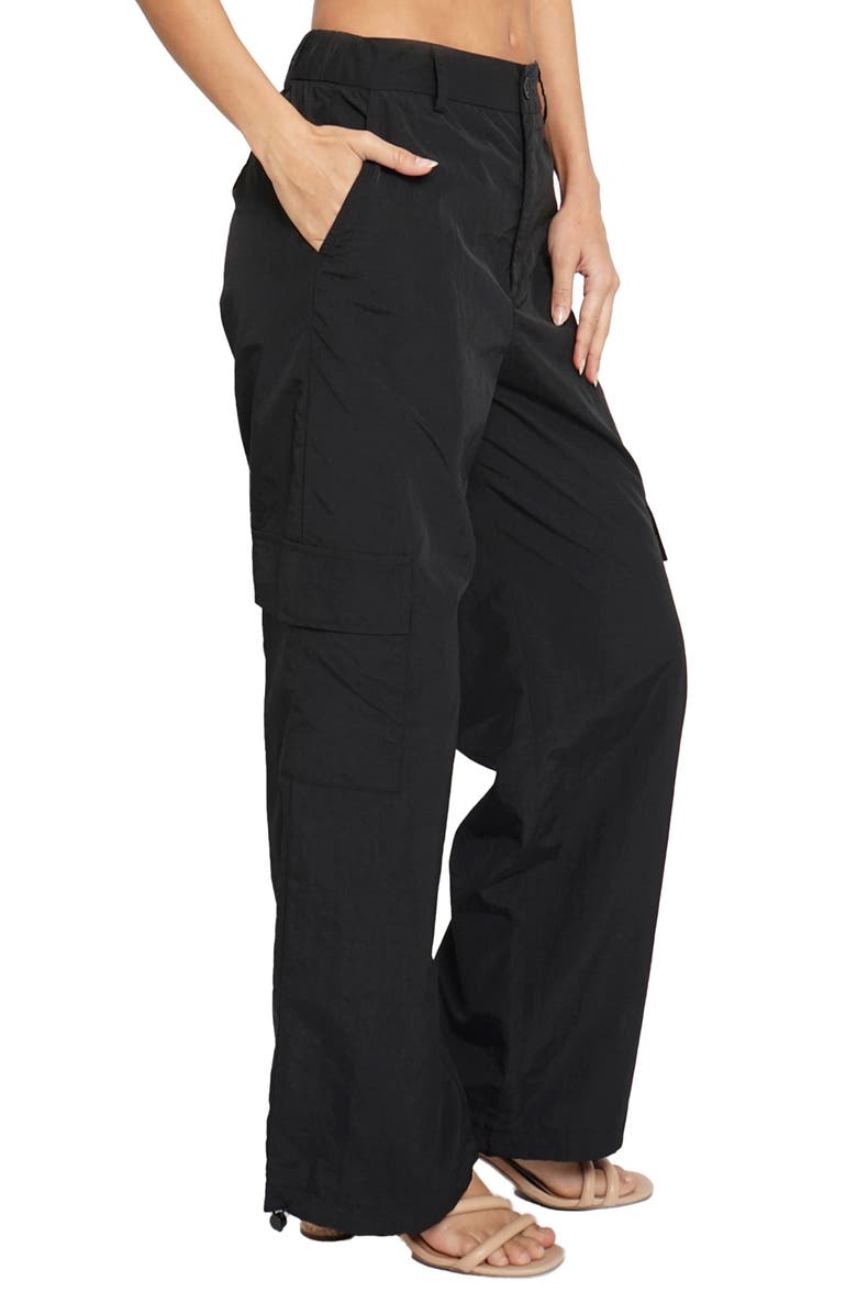 Know One Cares Nylon Cargo Pants, Alternate, color, 