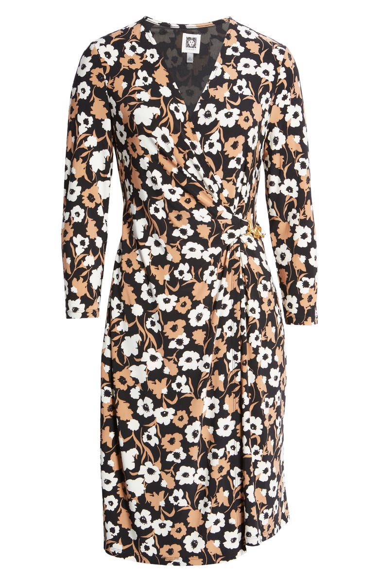 Anne Klein Ity Classic Long Sleeve Faux Wrap Dress | Nordstrom
