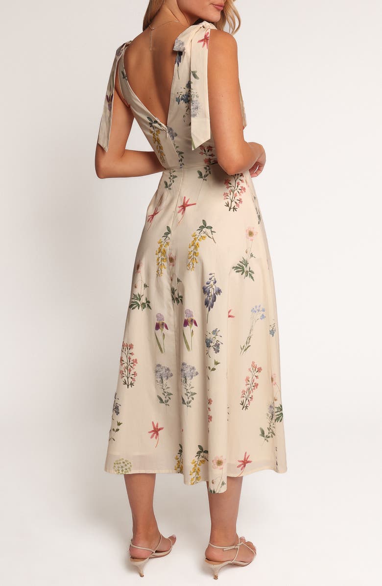 Petal & Pup Galadriel Tie Shoulder Sundress, Alternate, color, Cream