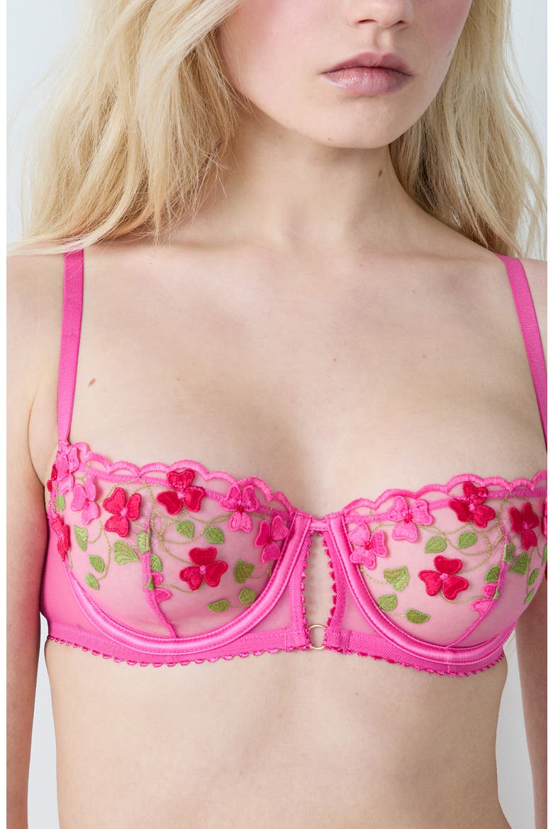 Amour Balconette Bra, Alternate, color, FUCHSIA