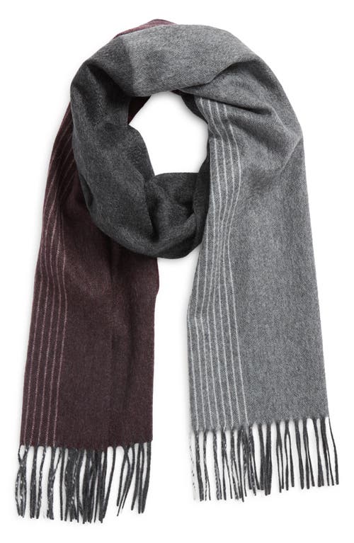Andrew Stewart Tri-color Cashmere Scarf In Gray
