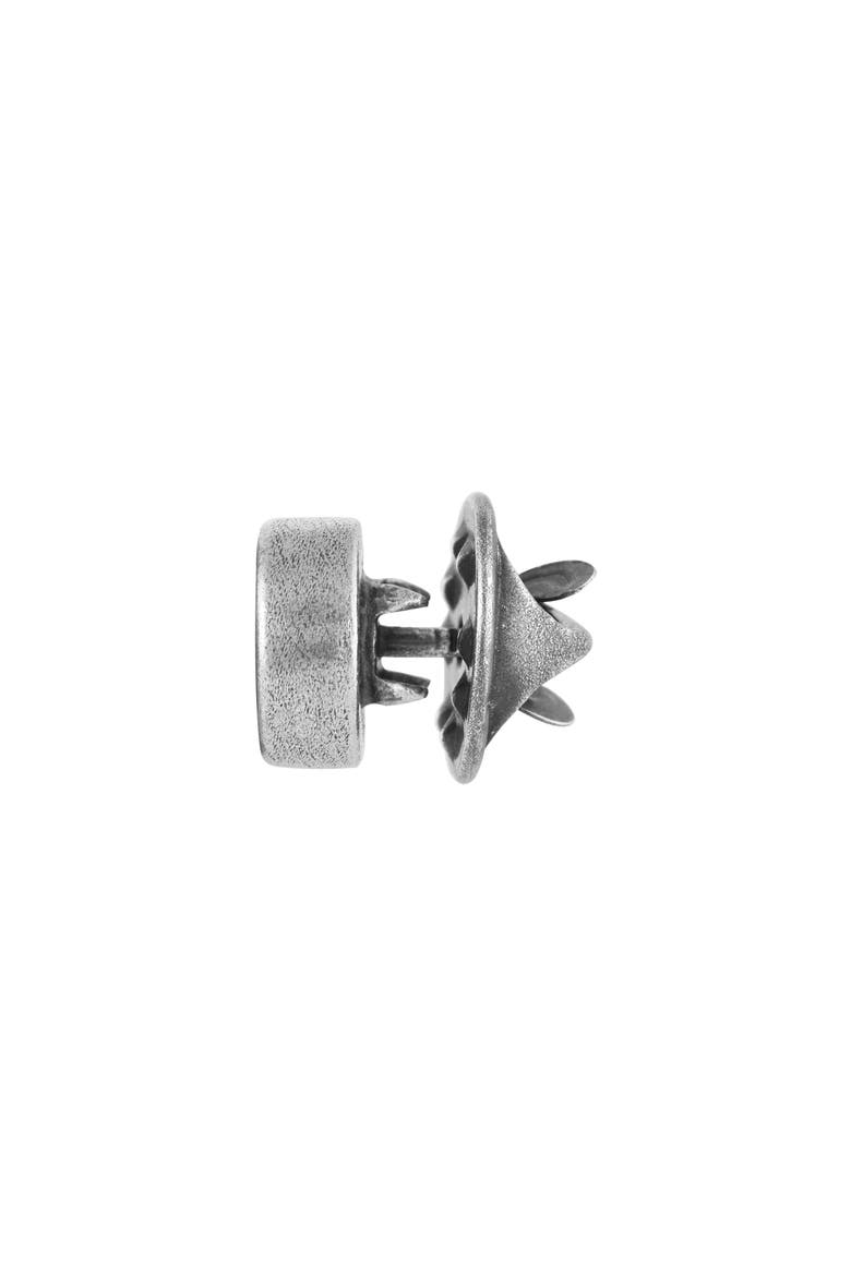 Men's Peace Sign Pin, Alternate, color, SILVER