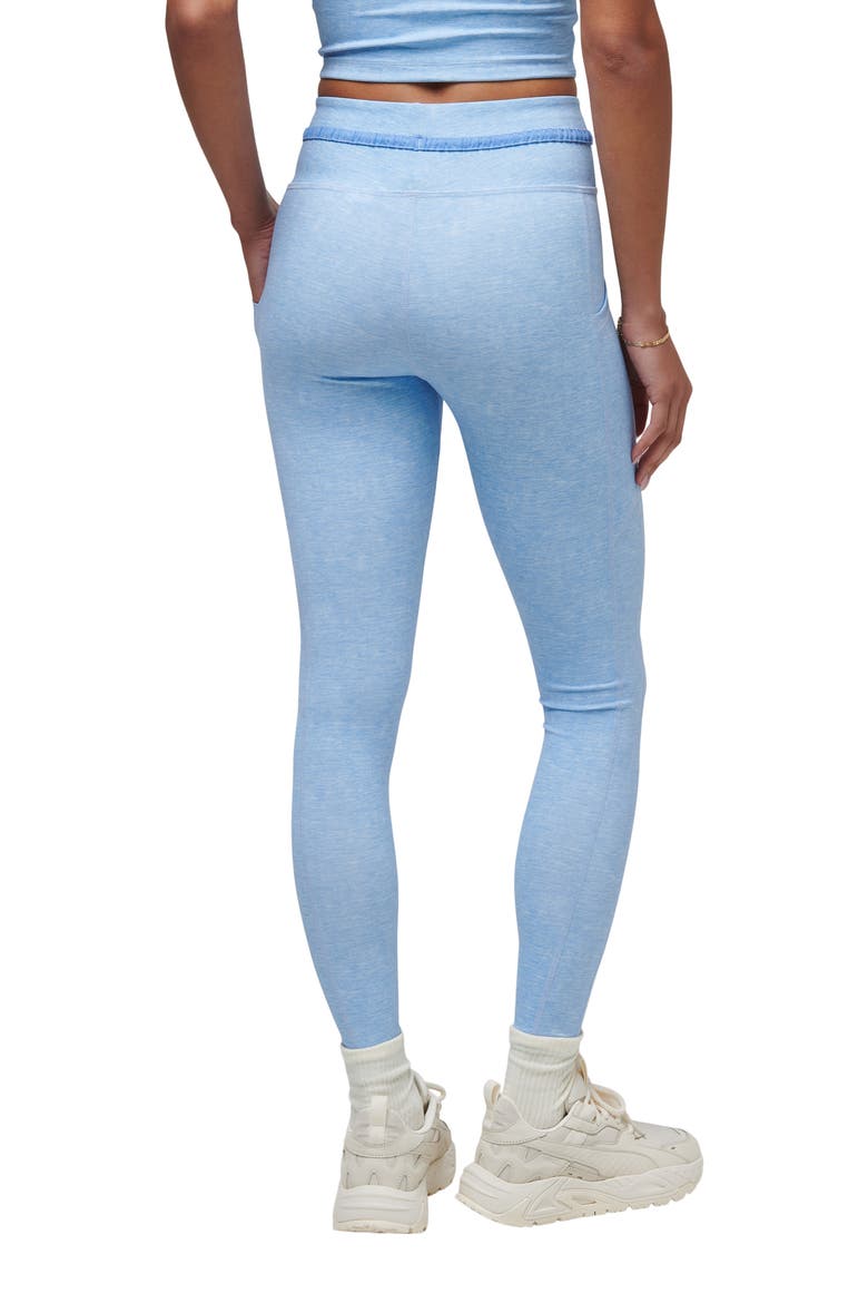 Painted Sky Pocket Leggings, Alternate, color, HEATHER CORNFLOWER