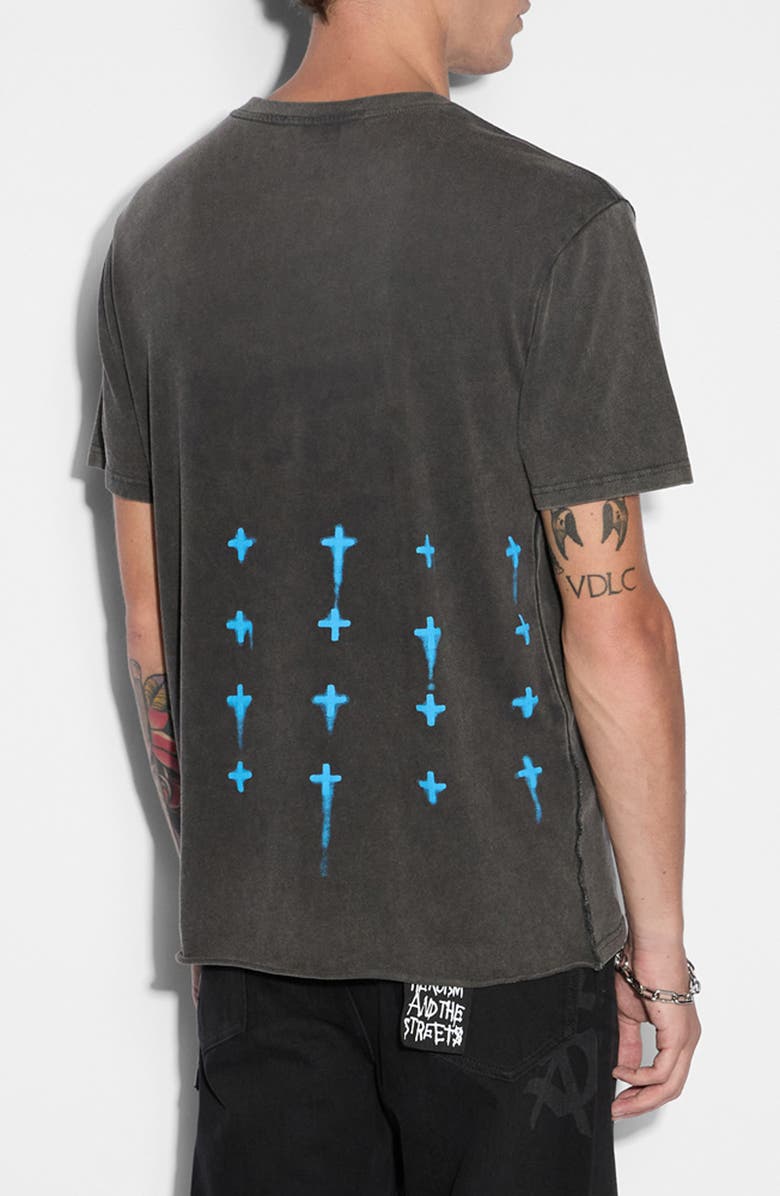 Ksubi Graff Rose Kash Floral Graphic T-Shirt, Alternate, color,