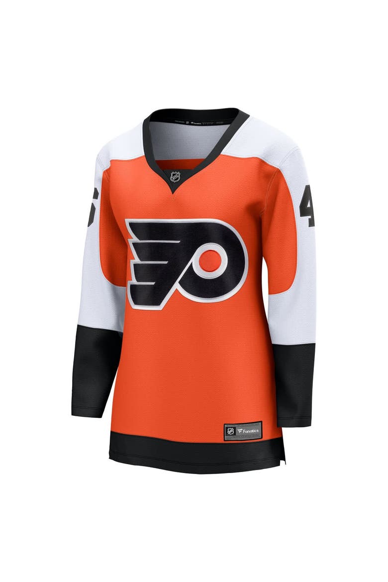 Women's Fanatics Trevor Zegras Orange Philadelphia Flyers Home Breakaway Jersey, Alternate, color, Orange