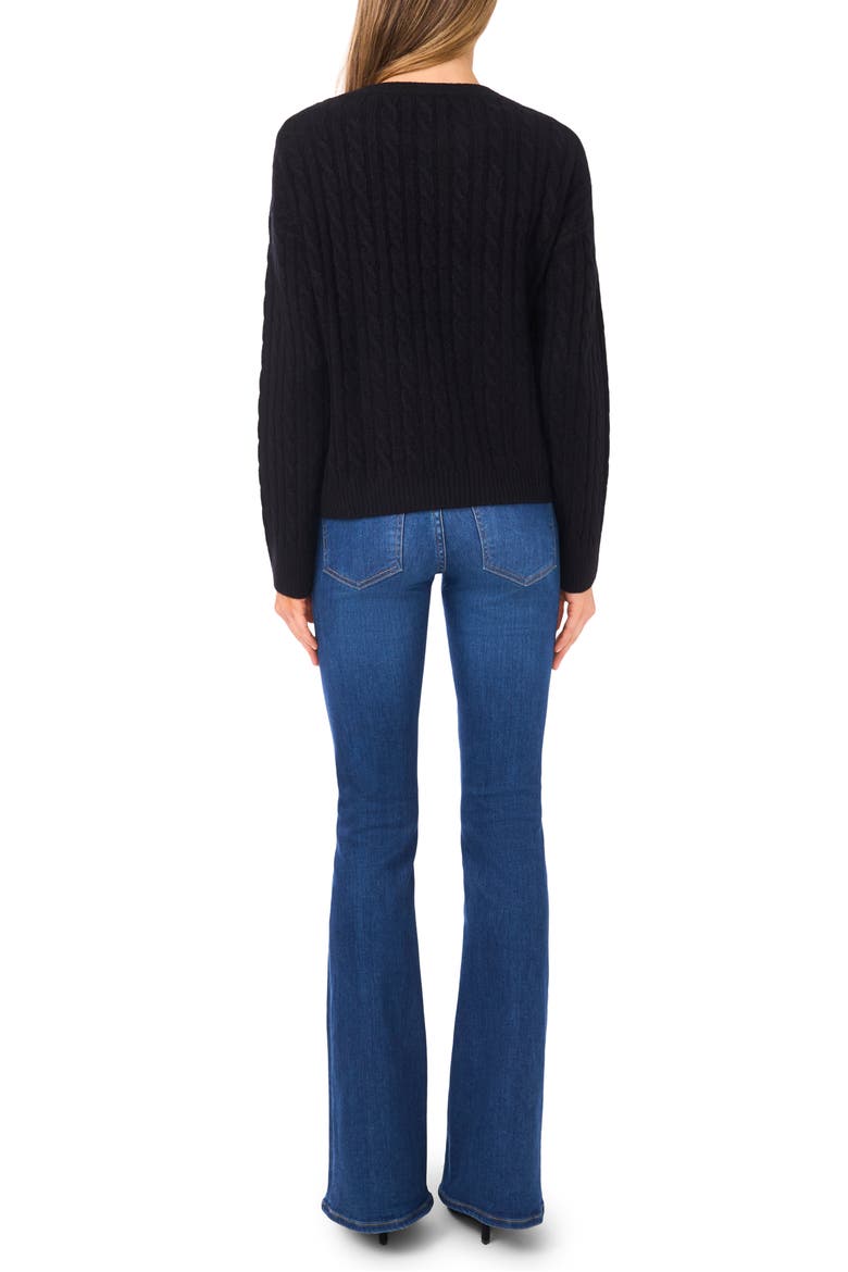 Embroidered Sweater, Alternate, color, RICH BLACK