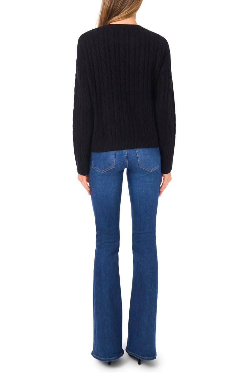 Ted Baker Embroidered Sweater, Alternate, color, Rich Black