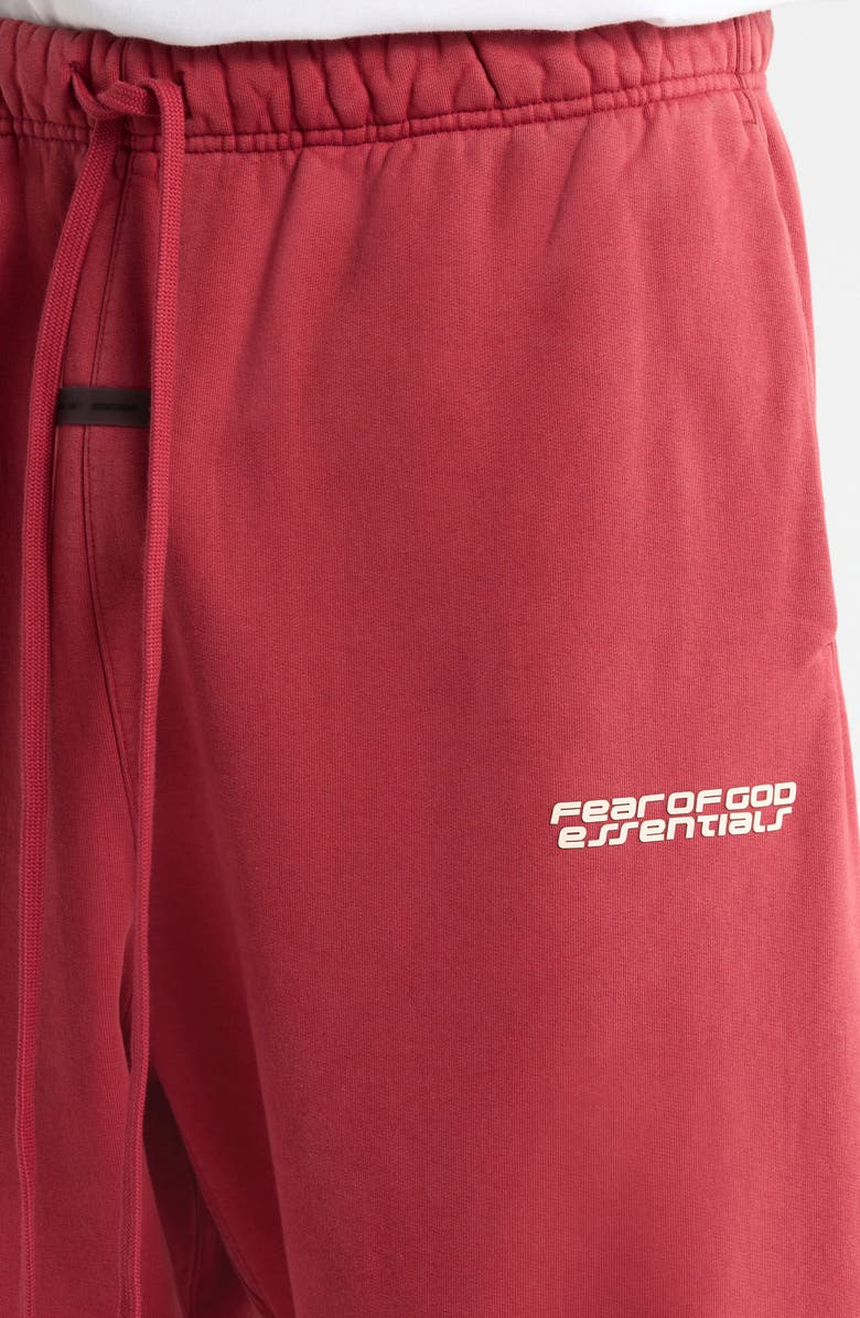 Fear of God Essentials Classic Heavy Fleece Joggers, Alternate, color, Crimson