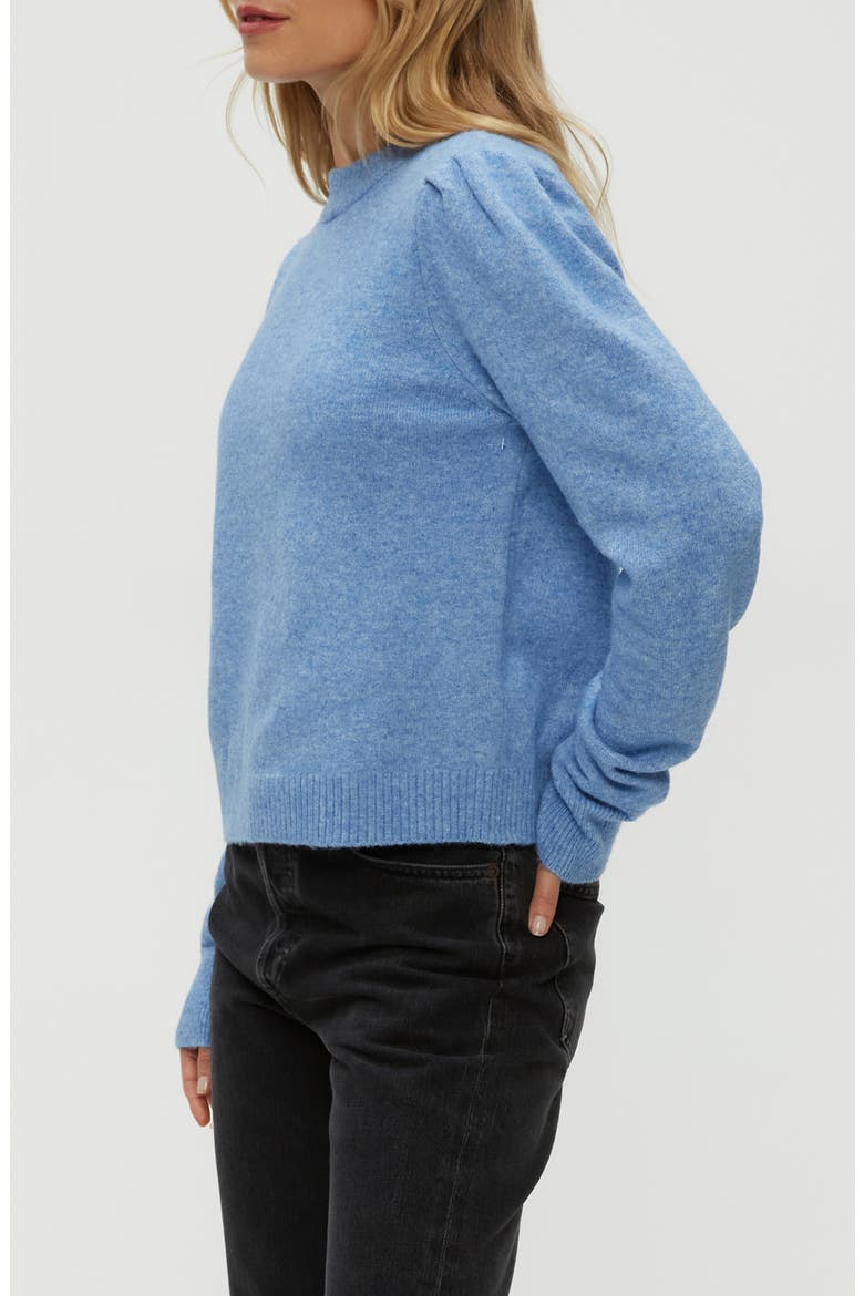 Genova Puff Sleeve Sweater, Alternate, color, BREEZE