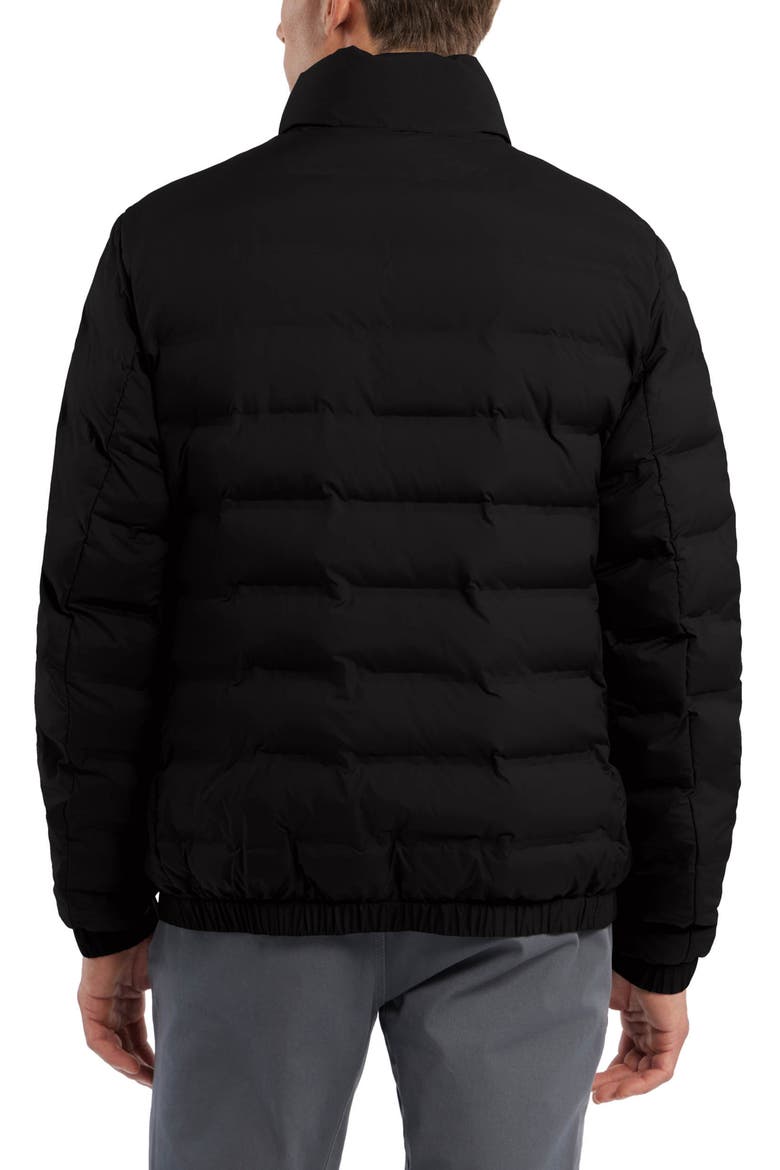 Packer Water Repellent Packable Bomber Jacket, Alternate, color, BLACK