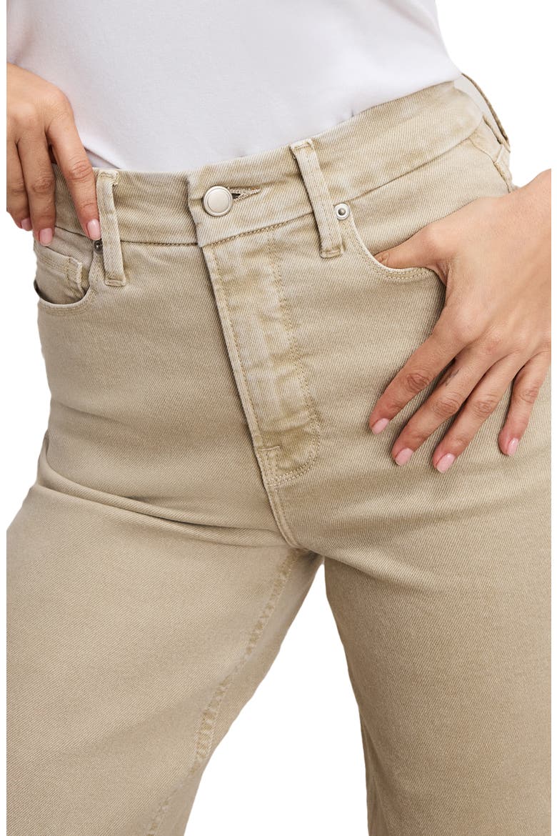Good Skate Raw Hem Ankle Wide Leg Jeans, Alternate, color, DUNE001