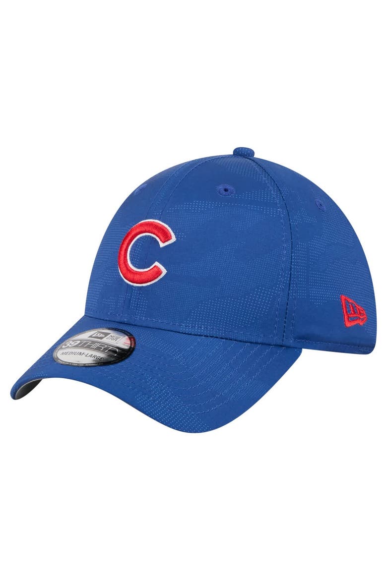 Men's New Era Royal Chicago Cubs Tonal Camo 39THIRTY Flex Hat, Alternate, color, Royal
