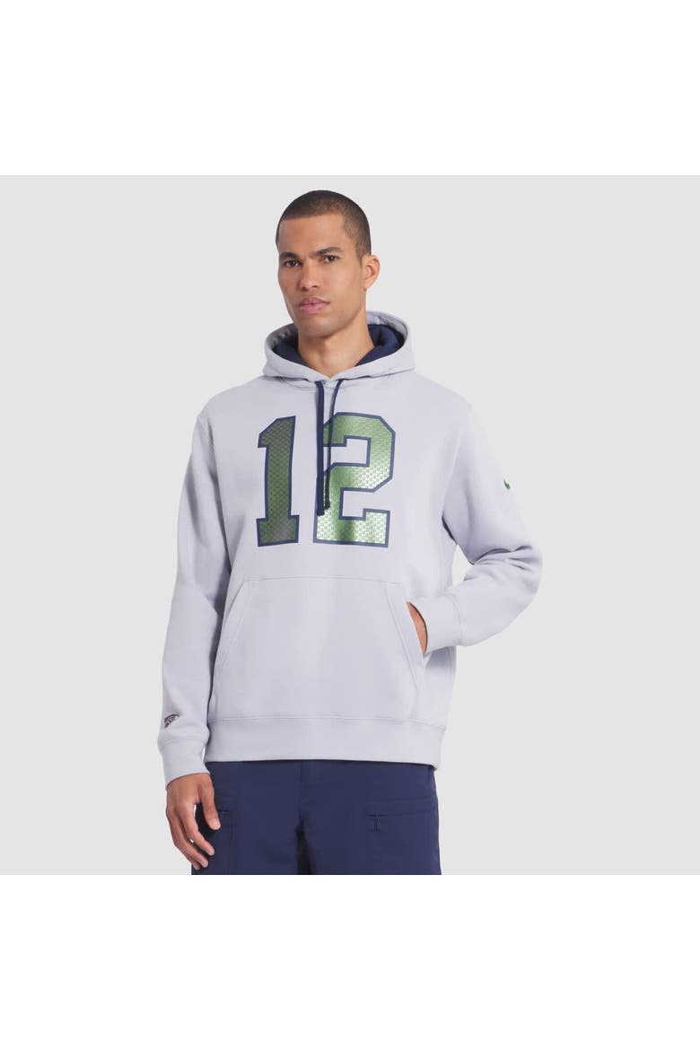 Men's Nike Wolf Gray Seattle Seahawks 2025 Rivalries Collection Club Hoodie, Main, color, Gray