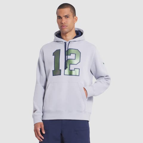 Men's Nike Wolf Gray Seattle Seahawks 2025 Rivalries Collection Club Hoodie
