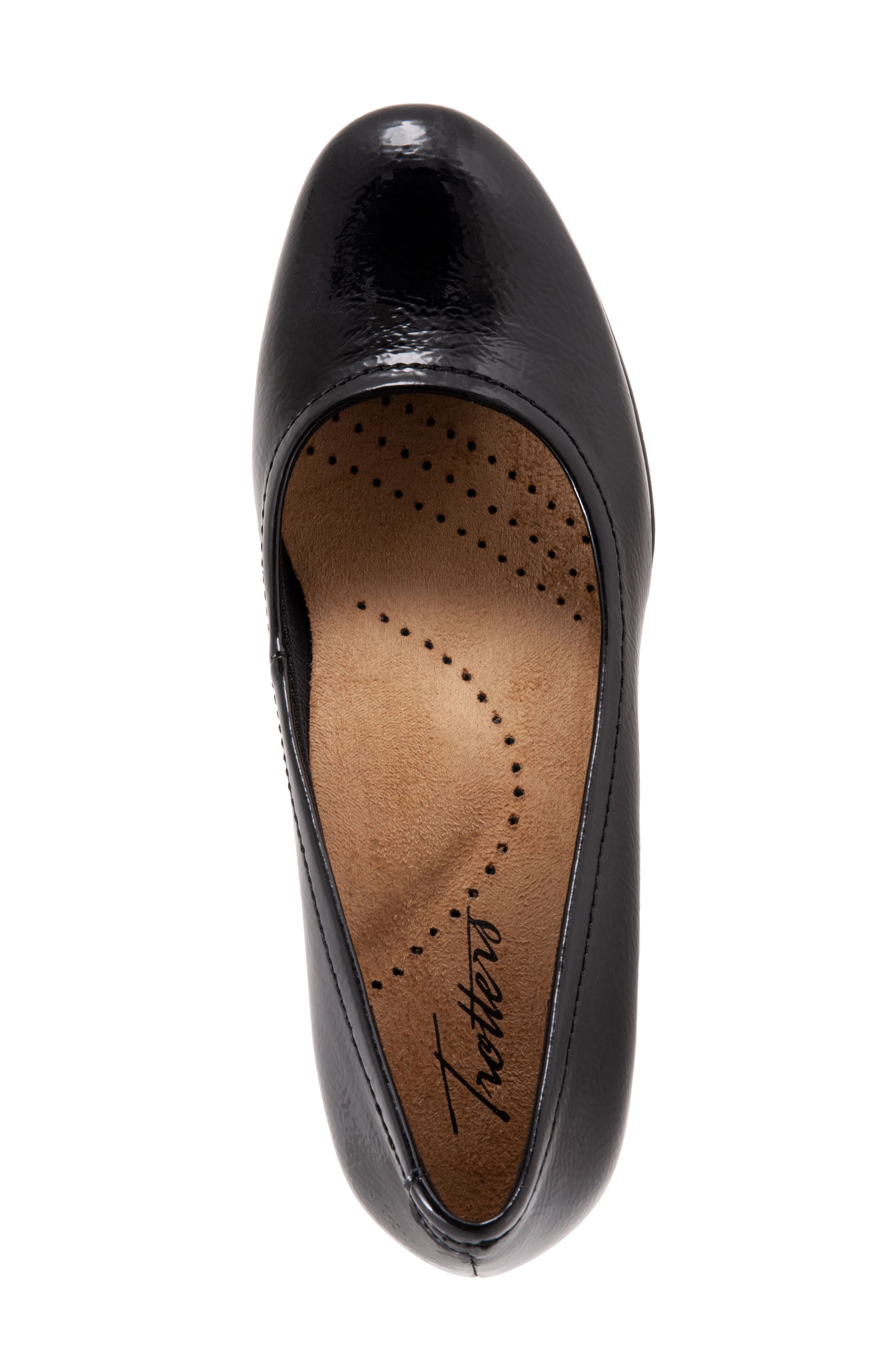 Winnie Wedge Pump, Alternate, color, BLACK FAUX PATENT LEATHER