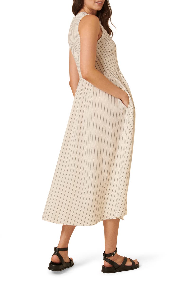 Nobody's Child Starlight Sleeveless Organic Cotton Maxi Dress, Alternate, color, Ivory