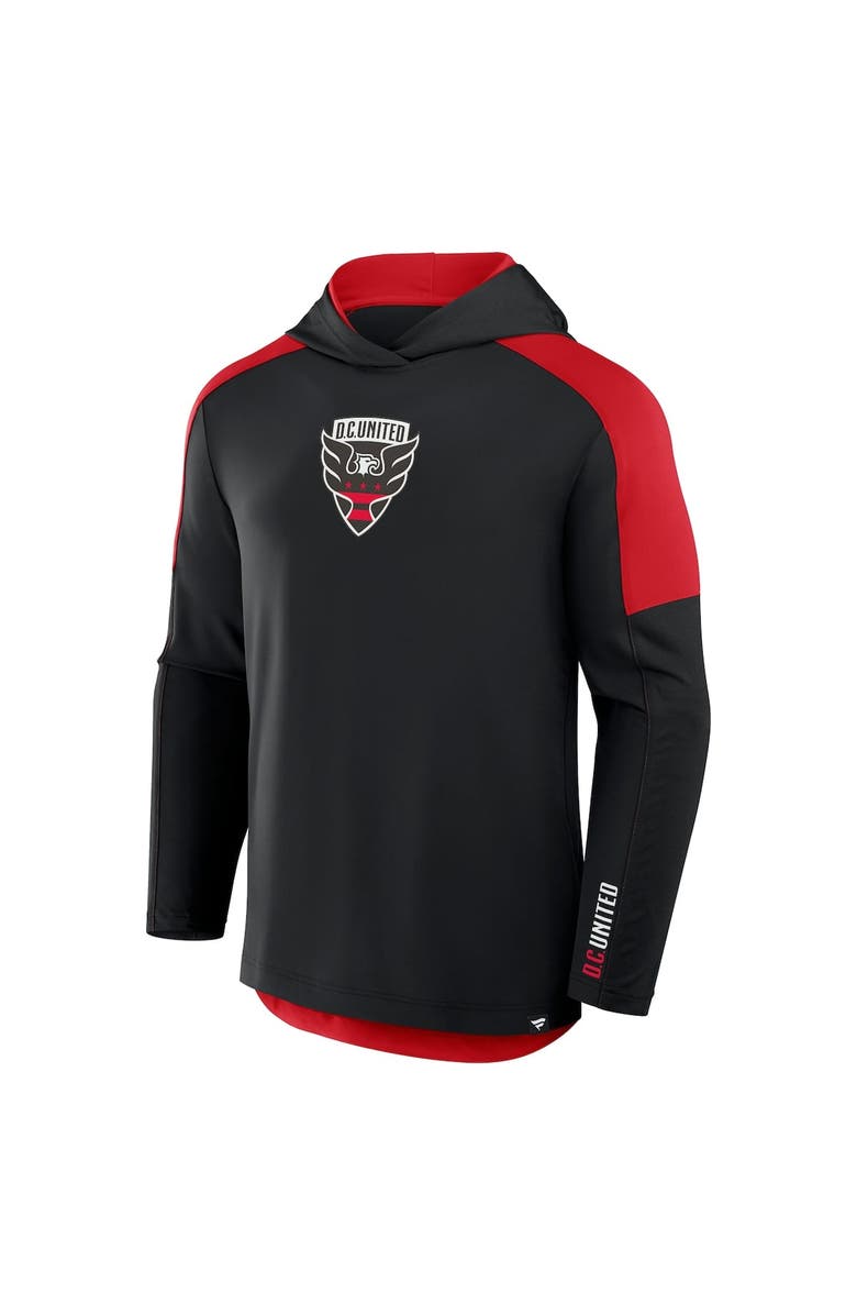 FANATICS Men's Fanatics Black D.C. United Red Card Transitional Pullover Hoodie, Alternate, color, Black