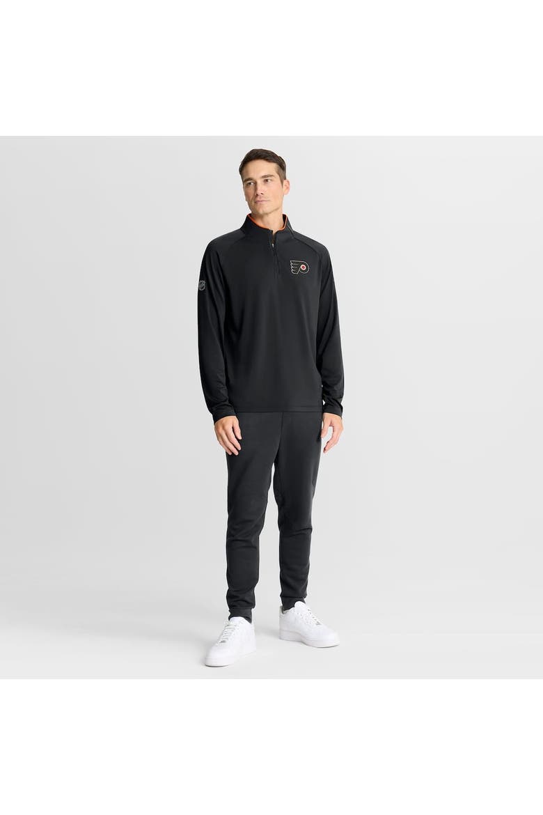Men's Fanatics Black Philadelphia Flyers Authentic Pro Rink Training Quarter-Zip Pullover, Alternate, color, Black