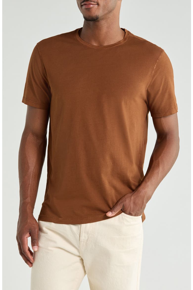 Camillo Washed Cotton T-Shirt, Main, color, CHAMOIS