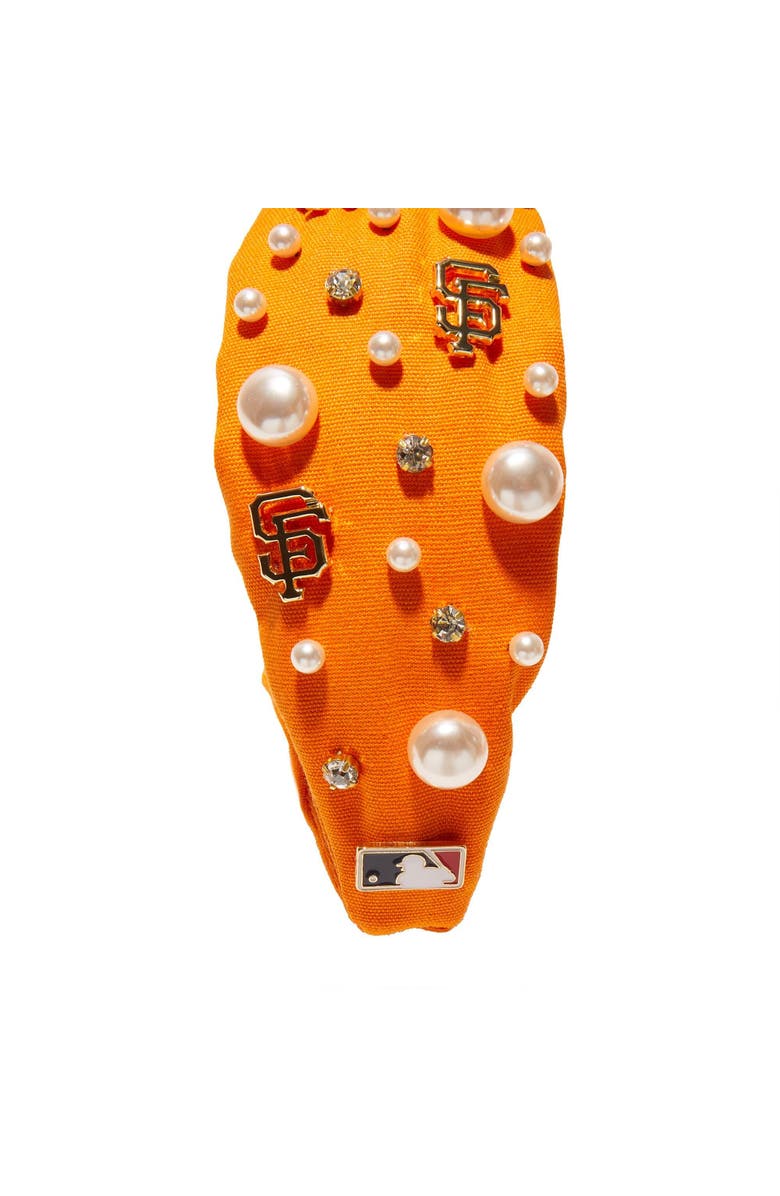 Lele Sadoughi MLB SF Giants Embellished Headband, Alternate, color, Orange 800