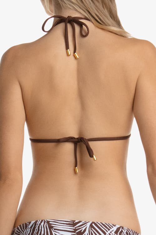 Helen Jon Reversible String Bikini Top In Paradise Palm
