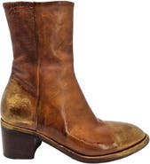 Madison Maison Hand Rubbed Metallic Ankle Boot