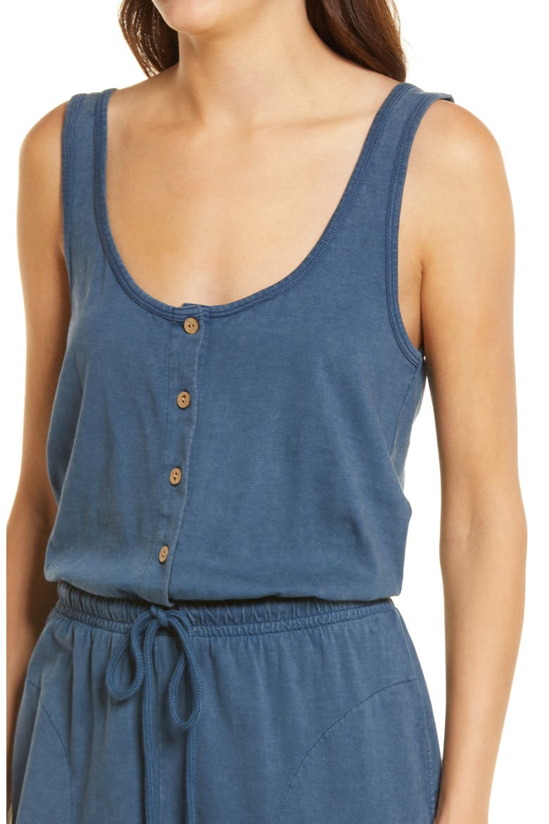 Terra Organic Cotton Jumpsuit, Alternate, color, MAJOLICA BLUE