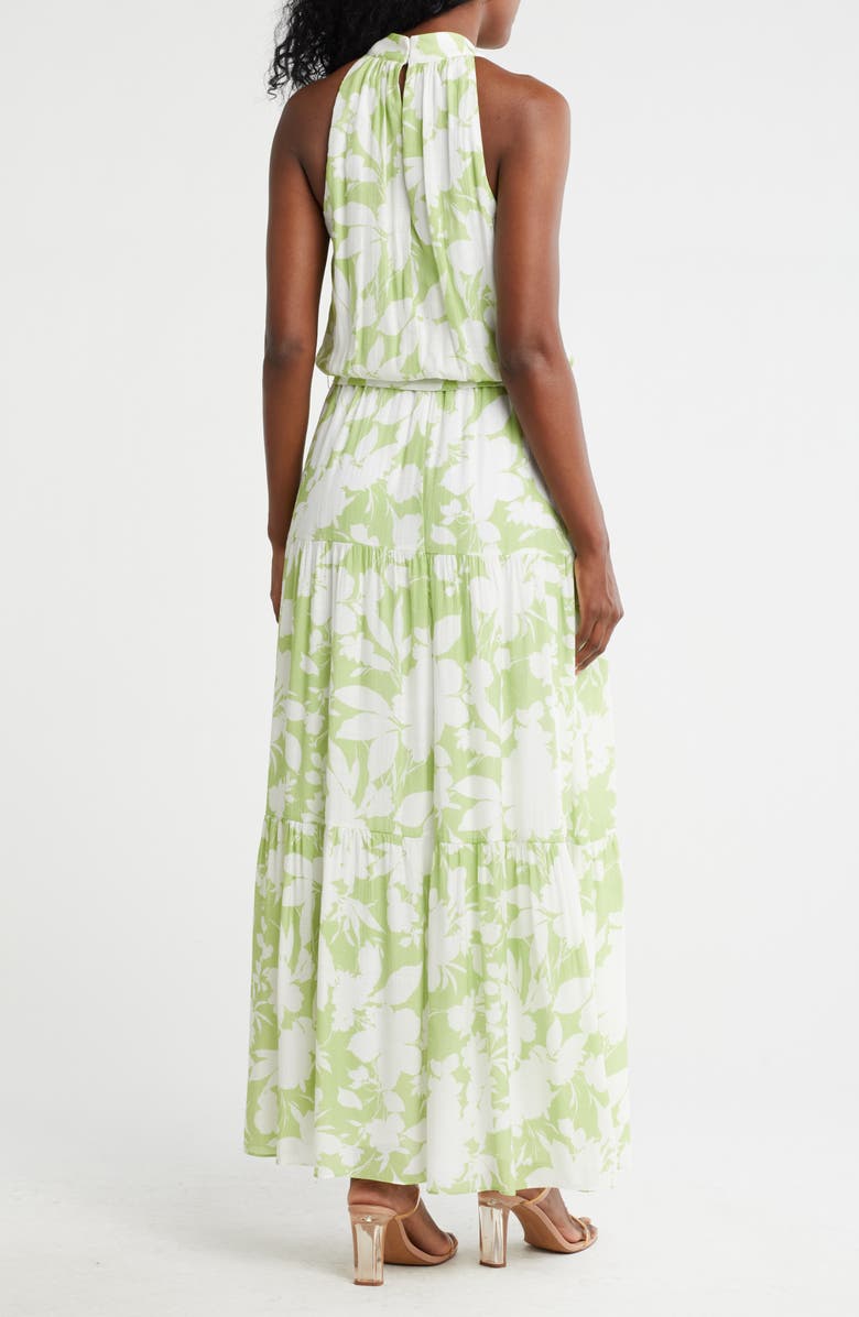 Julia Jordan High Neck Maxi Dress, Alternate, color,