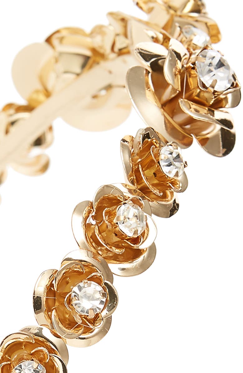 Tasha Crystal Embellished Flower Headband, Alternate, color, 